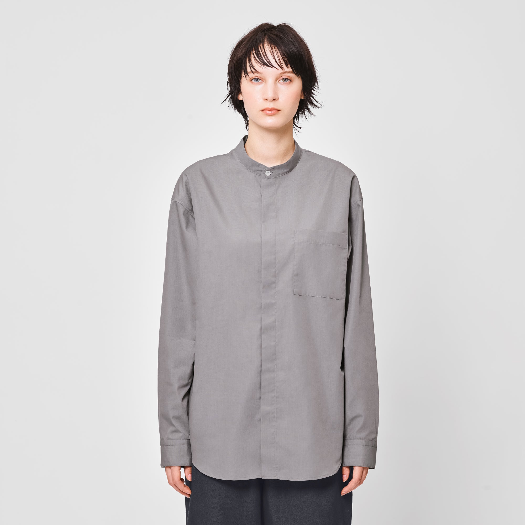 VIB UNIFORM Band Collar Shirt – VIBTEX